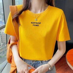 🍋 Printed short-sleeved shirt Retro style Dropped shoulders and sleeves